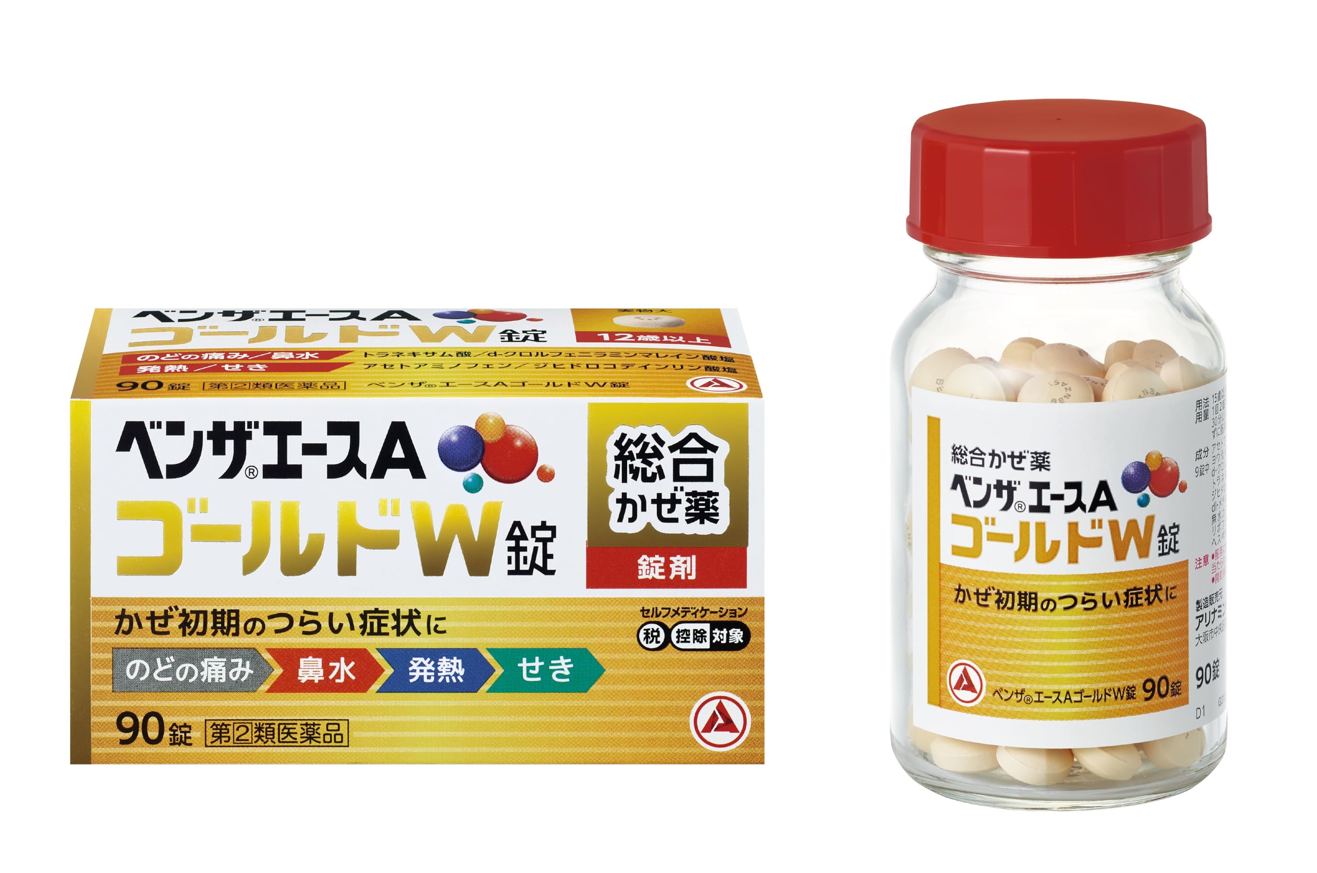 武田薬品　ベンザエース　ベンザ君　アンテナあり　日本生命　カッパ君セット Amazon | 【指定第2類医薬品】ベンザエースAゴールドW錠 90錠